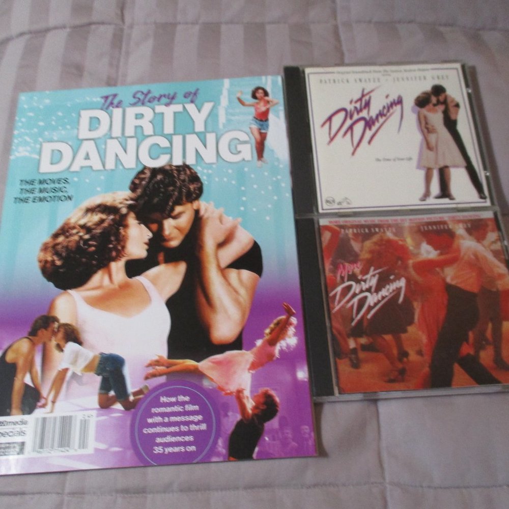 Lot of Two Dirty Dancing and More Dirty Dancing Soundtrack Music CD's & Magazine